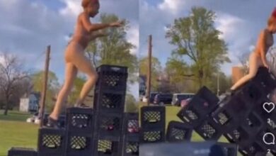 Video girl paralyzed from crate challenge